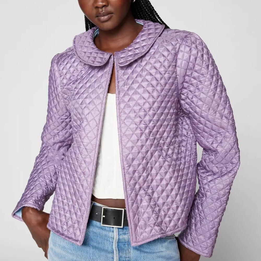 Urban Outfitters Kimchi Blue Trinity Satin Quilted Jacket/NWT/S